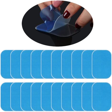 20 lots de 40 électrodes de rechange en gel pour appareil d'électrostimulation abdominale (EMS).-AquaForge (1/4)