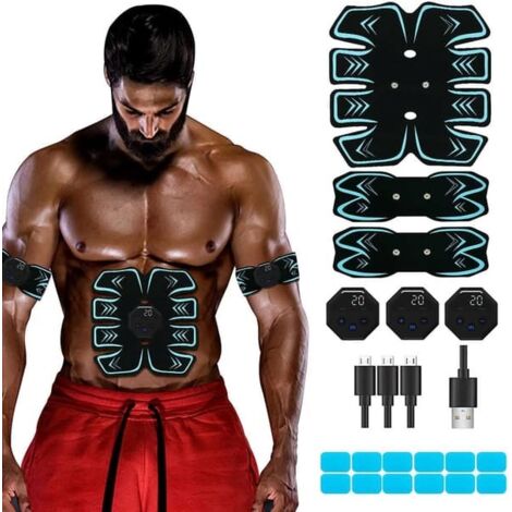 Appareil d'électrostimulation abdominale - Renforcement et tonification musculaire-AquaForge (1/5)