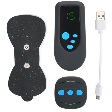 Mini masseur à impulsions EMS pour soulager la fatigue, la nuque et les muscles du corps (avec télécommande)-AquaForge (1/5)