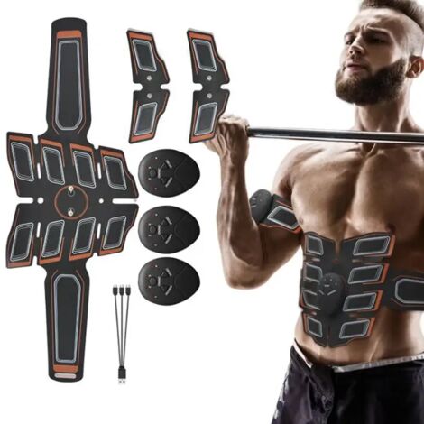 Stimulateur musculaire électrique (myostimulateur EMS) sans fil pour fessiers, hanches et abdominaux - Appareil de massage amincissant pour le corps et le fitness-AquaForge (1/5)
