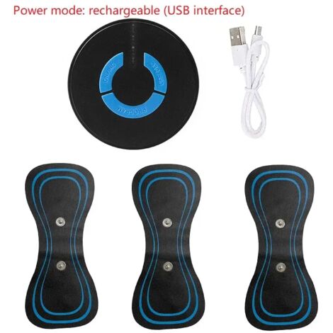 Mini masseur électrique pour le dos et la nuque, stimulateur EMS pour massage cervical, 6 modes, soulagement des douleurs musculaires, relaxation, instrument pour les épaules-AquaForge