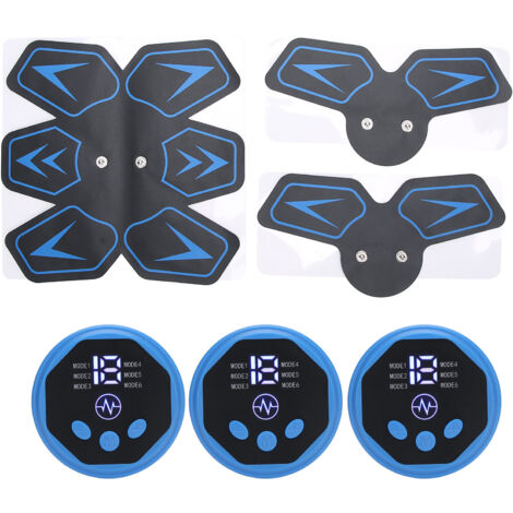 Patch intelligent pour entraînement abdominal par électrostimulation musculaire (EMS) - Idéal pour les séances d'entraînement à domicile.-AquaForge (1/5)
