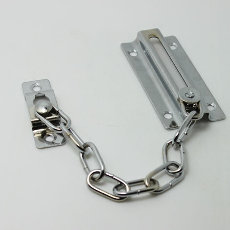 Grille de porte en acier inoxydable massif, avec chaîne à 9 maillons, argentée, 1-AquaForge (1/4)