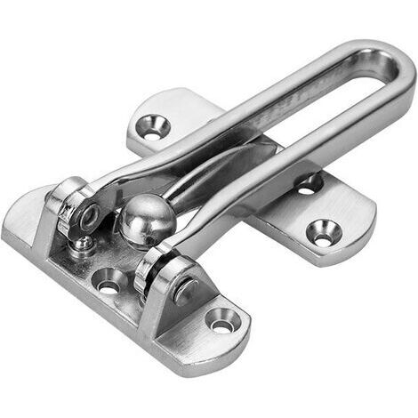 Cadenas de porte pour maison et hôtel, chaîne de porte en acier inoxydable, cadenas en U (brossé)-AquaForge (1/5)