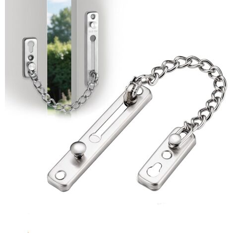 Butée de porte antivol, chaîne de sécurité pour porte, verrou de sécurité pour porte, chaîne de sécurité antivol pour porte.-AquaForge (1/5)