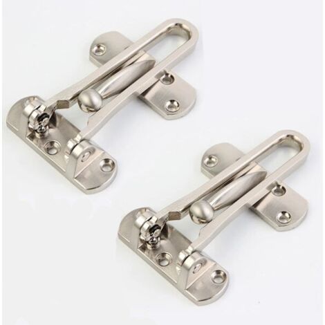 Lot de 2 chaînes de sécurité pour porte, verrou de fenêtre en acier, verrou de porte d'entrée-AquaForge (1/4)