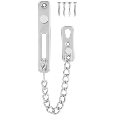 Chaîne antivol en acier inoxydable durable pour porte intérieure de maison et d'hôtel n° 3-AquaForge (1/5)