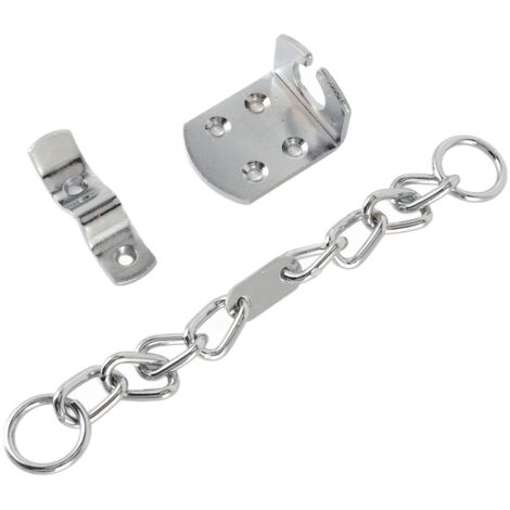 Chaîne de sécurité pour porte, chaîne de protection en acier inoxydable, protection antivol KLB-AquaForge (1/5)