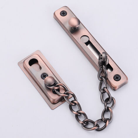 Chaîne de sécurité pour porte antivol, cadenas de porte en acier inoxydable-AquaForge (1/4)