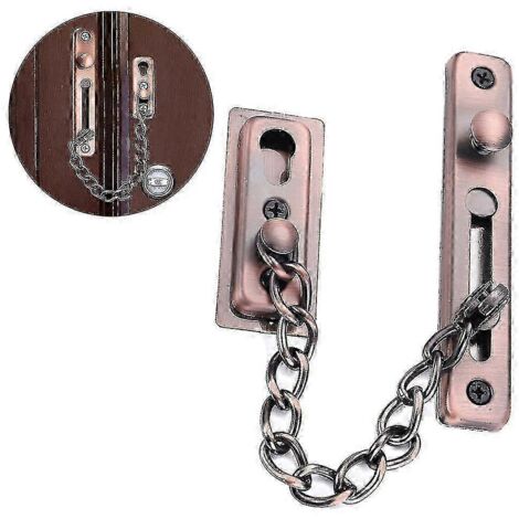 Chaîne de sécurité pour porte, cadenas à chaîne fiable, chaîne de porte brossée, cadenas de porte-AquaForge (1/3)