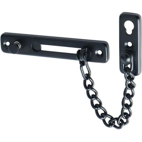 Chaîne de sécurité pour porte avec verrou antivol à ressort et pêne poussoir Matt Answer-AquaForge (1/5)