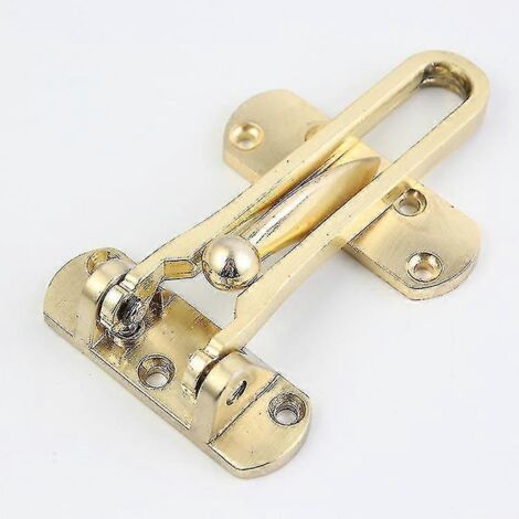 Verrou de porte à chaîne compatible avec porte d'entrée, verrou de porte avec chaîne pivotante de sécurité, nickel brossé-AquaForge (1/2)