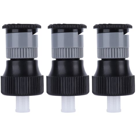 Lot de 3 arroseurs de jardin rotatifs à 360° avec filetage femelle G1/2, réglables, pour la plantation de pelouses et de jardins.-AquaForge (1/5)
