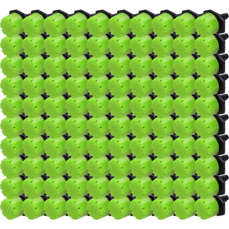 100 arroseurs goutte à goutte à 8 trous, réglables, pour jardin, serre, cour (vert)-AquaForge (1/5)