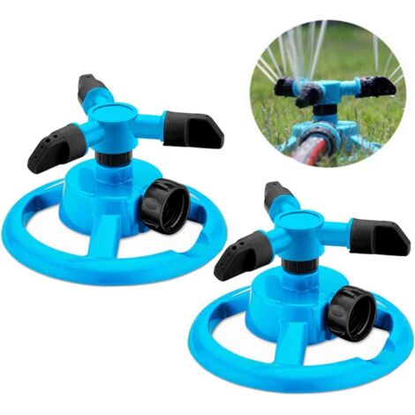 Deux arroseurs de jardin à pistolet de pulvérisation rotatif automatique à 360° pour l'eau-AquaForge (1/5)