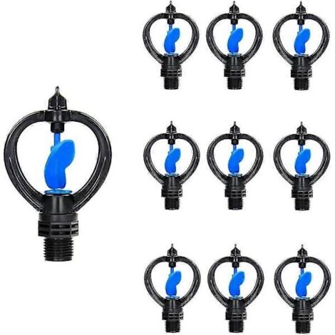 Lot de 10 arroseurs papillon à 4 points, rotation à 360°, pour jardin et pelouse - Cadeau spécial - tfrf-AquaForge (1/4)
