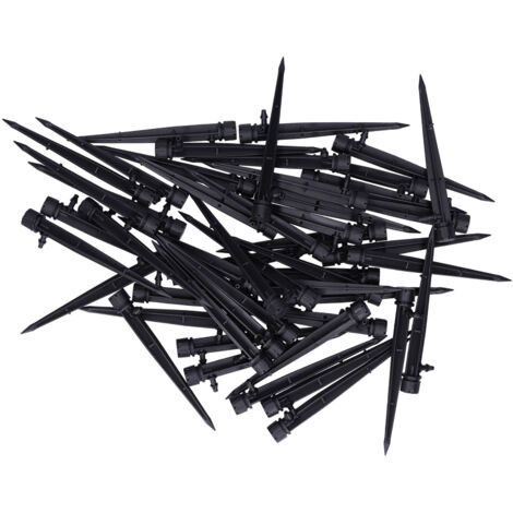 Lot de 50 goutteurs d'irrigation orientables à 360°, 8 trous, pour tuyau d'arrosage de 4/7 pouces.-AquaForge (1/5)