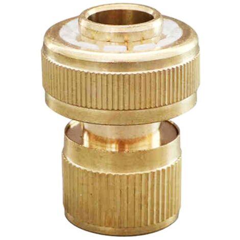 Pistolet à eau à buse G3/4 en laiton, arroseur haute pression à jet direct, raccord rapide pour tuyau d'arrosage, nettoyeur haute pression-AquaForge (1/5)