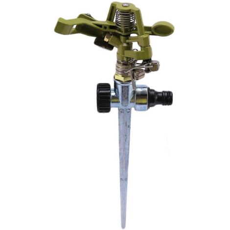 Arroseur rotatif à 360° pour pelouse, jardin, terrain de golf, gazon, piquet métallique à impulsion H-AquaForge (1/5)