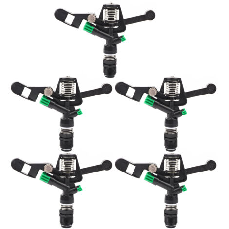 Lot de 5 buses d'arrosage rotatives inclinables à filetage interne DN20 de 3/4 pouce pour jardin et pelouse-AquaForge (1/5)