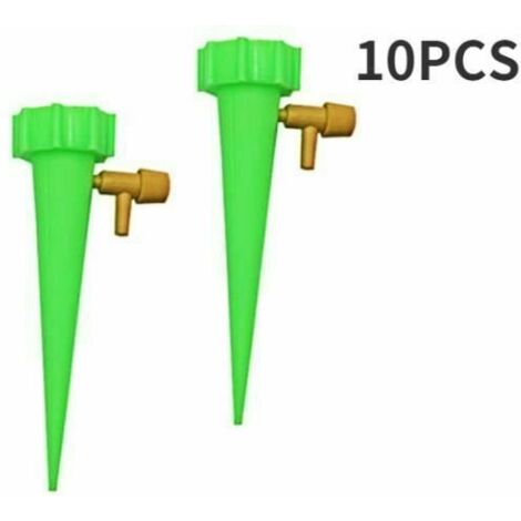 Kit d'irrigation goutte à goutte de 10 pièces avec buses d'arrosage automatiques de 13 cm pour plantes d'intérieur et de jardin.-AquaForge (1/4)