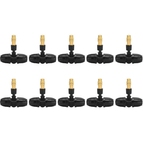Lot de 10 embouts de pulvérisation en T pour carburateur d'arrosage de jardin, compatibles avec les tuyaux d'arrosage de 8/11 pouces.-AquaForge (1/5)