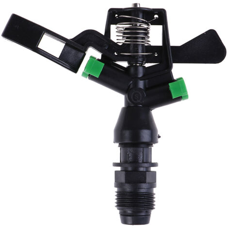 Buse d'arrosage rotative inclinable 1/2" pour irrigation agricole, noire-AquaForge (1/5)