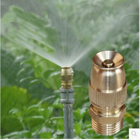 pcs Buse de pulvérisation en laiton pour arroseur de jardin 1/2" (DN15) Buse de pulvérisation atomisante Raccord de tuyau d'arrosage pour jardin et agriculture-AquaForge (1/5)