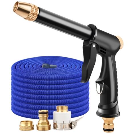 Pistolet à eau haute pression pour lavage de voiture, tuyau d'arrosage, embout d'arrosage, arroseur, réservoir d'eau en mousse, raccord rapide de robinet-AquaForge
