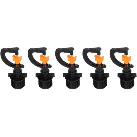 Lot de 5 buses de brumisation rotatives à filetage mâle G1/2 pour accessoires d'irrigation de jardin-AquaForge (1/5)