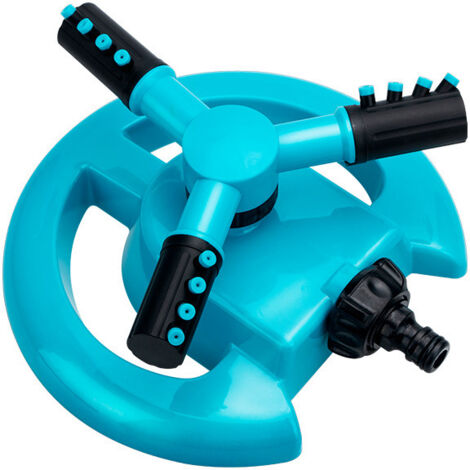 1 arroseur de jardin automatique (bleu) à 3 bras rotatifs à 360 degrés-AquaForge (1/4)