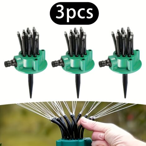 Ensemble de 3 arroseurs de jardin à 360° pour pelouse-AquaForge (1/5)