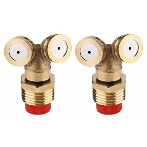 Lot de 2 buses en laiton pour arrosage automatique de jardin, refroidissement de toiture, irrigation de jardin-AquaForge (1/5)