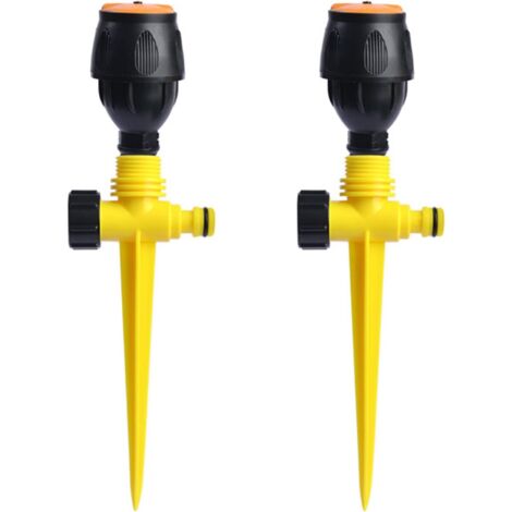 Arroseur de jardin, système d'irrigation automatique rotatif à 360 degrés pour pelouse, 1/2" (2 pièces)-AquaForge (1/5)