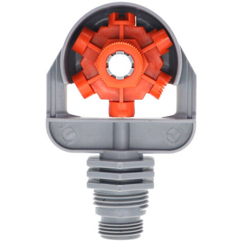 Buse de micro-pulvérisation à 6 jets pour irrigation goutte à goutte : buse d'arrosage réglable pour un arrosage efficace du jardin, 6 jets différents, 2 unités-AquaForge (1/5)