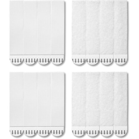 28 paires de languettes adhésives pour accrocher des tableaux, sans perçage, résistantes à l'eau, pour suspendre cadres et décorations de Noël KLB-AquaForge (1/5)