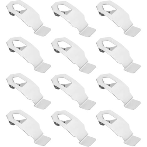 Lot de 20 supports de table pour photos, fixations murales, ressorts métalliques, pinces pivotantes, accessoires de suspension, couleur argentée, 35 x 13 mm-AquaForge (1/5)
