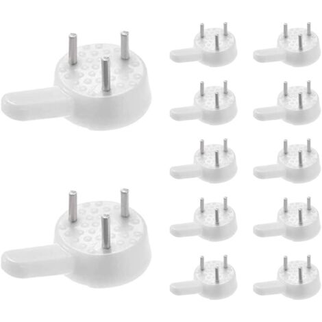 Lot de 50 crochets de suspension pour tableaux sans traces, en plastique, invisibles et rigides.-AquaForge (1/5)