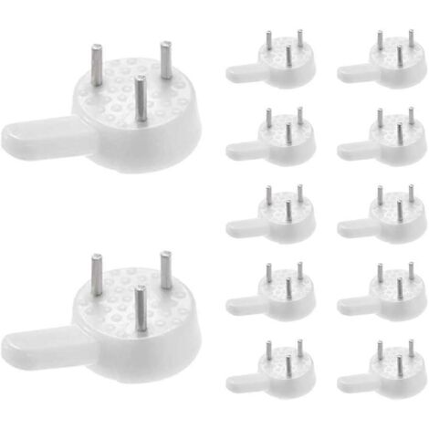 Lot de 50 crochets invisibles en plastique rigide pour tableaux et tableaux.-AquaForge (1/5)