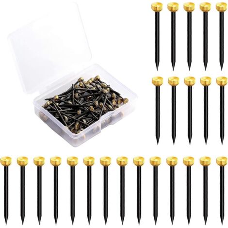 Clous de suspension pour tableaux, solutions de suspension pour tableaux, supports pour cadres photo en plâtre avec boîte de rangement en plastique (70 pièces)-AquaForge (1/5)