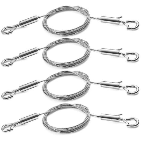 Kit de 4 fils de suspension réglables pour cadres photo, fil en acier inoxydable de 1,5 m x 1,5 mm-AquaForge (1/5)