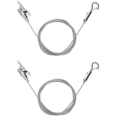 Crochets de suspension pour tableaux en fil d'acier inoxydable, 11,2 x 4 x 3,5 cm (lot de 2).-AquaForge (1/5)