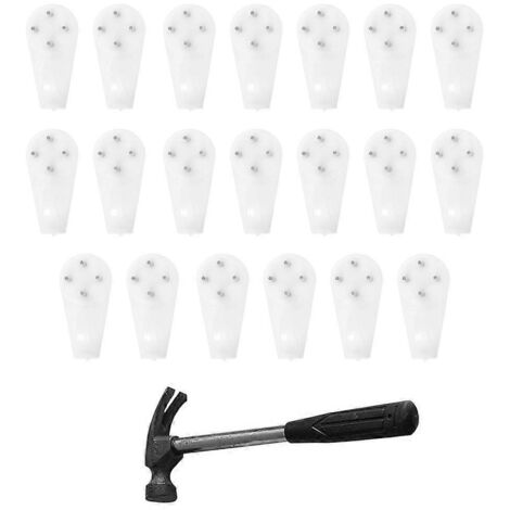 Crochets de suspension pour tableaux décoratifs, forme rectangulaire 18,7 x 6,7 cm, lot de 1-AquaForge (1/5)