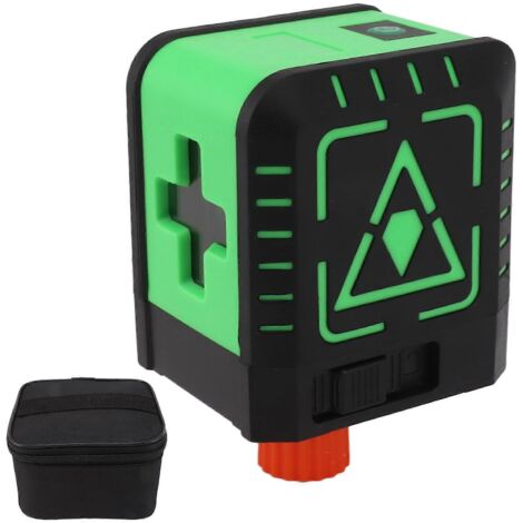 Laser à ligne verte haute précision 635 nm, étanche IP54, autonivelant portable avec 2 lignes vertes pour la construction domestique et la pose de panneaux.-AquaForge (1/4)