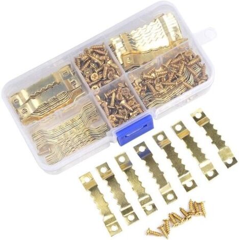 Kit de suspension pour tableaux, crochets pour tableaux, clous pour tableaux, système de fixation murale, accrochage de tableaux, crochets pour tableaux, accessoires de suspension pour cadres-AquaForg (1/5)