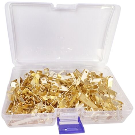 Kit de 120 crochets de suspension robustes pour cadres, toiles et miroirs.-AquaForge (1/5)