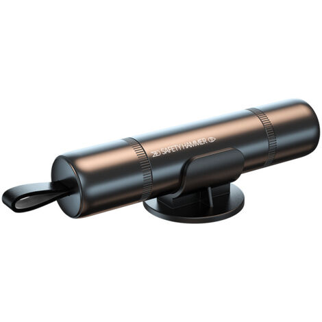 Marteau de sécurité portable pour voiture, outil d'évacuation d'urgence, coupe-ceinture de sécurité, brise-vitre (noir)-AquaForge (1/5)