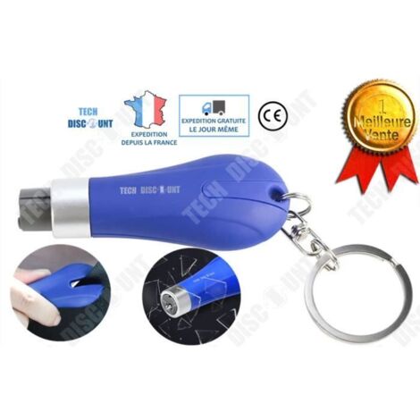 Marteau de sécurité TD® Small Safety Hammer, outil de secours d'urgence, coupe-vitre, coupe-ceinture de sécurité, porte-clés-AquaForge (1/4)