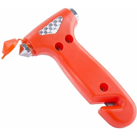 Marteau d'urgence 2 en 1 avec coupe-ceinture de sécurité et brise-vitre d'urgence pour voiture-AquaForge (1/5)