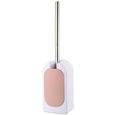 Brosse WC Rose, support mural amovible pour le nettoyage des toilettes, design moderne et décoratif-AquaForge (1/5)